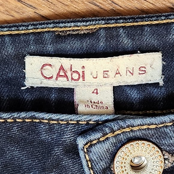 CABI Women's Dark Wash Straight Leg Ankle Jeans - Sz 4 - Picture 5 of 5